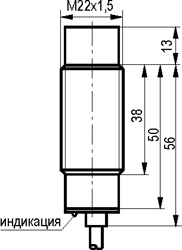 Габариты ISN E6A-32P-10-LZ